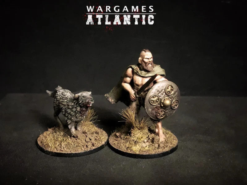 Wargames Atlantic Dark Ages Irish Sprue – x6 Warriors + x2 Wolfhounds, 28mm Miniatures