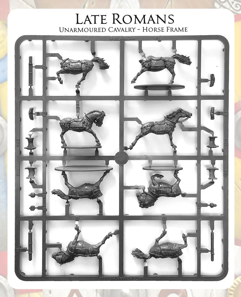 VICTRIX Late Roman Unarmored Cavalry - 28mm Miniatures SPRUES