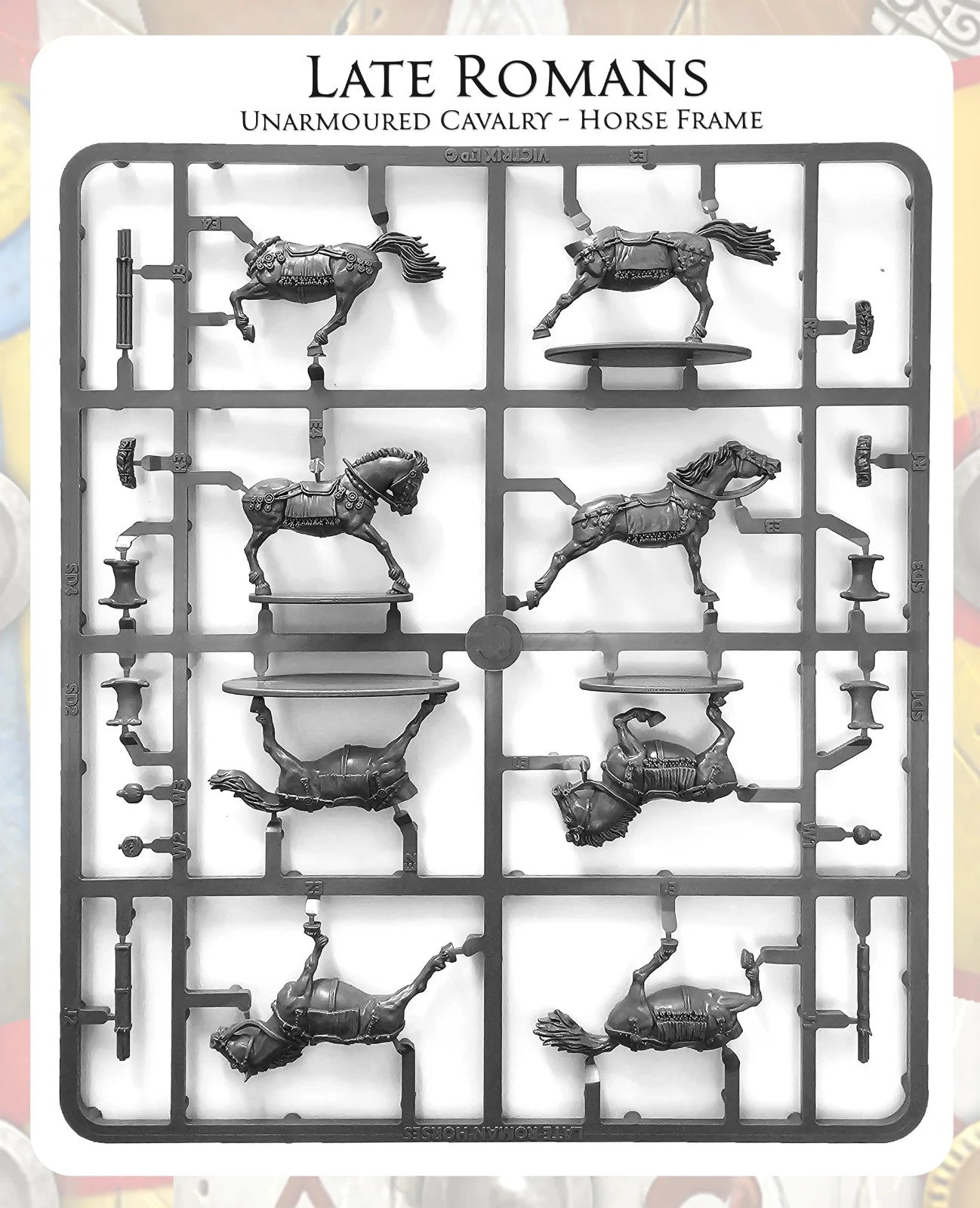 VICTRIX Late Roman Unarmored Cavalry - 28mm Miniatures SPRUES