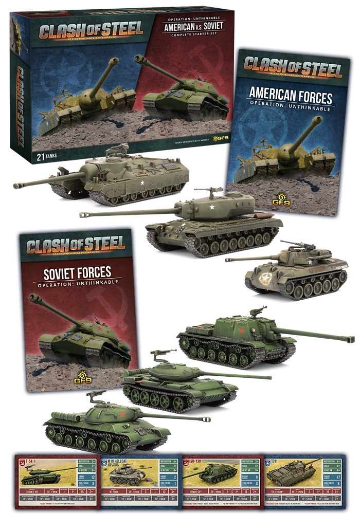 Clash of Steel Starter: USA vs Soviet Operation Unthinkable 15mm Mini Set GF9