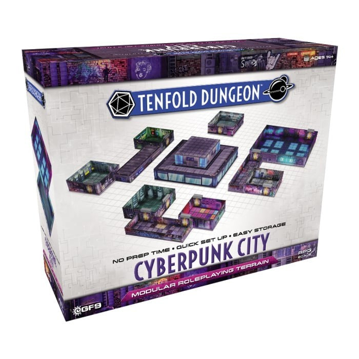 Tenfold Dungeon: Cyberpunk City - Modular Layout for RPGs (Gale Force 9)