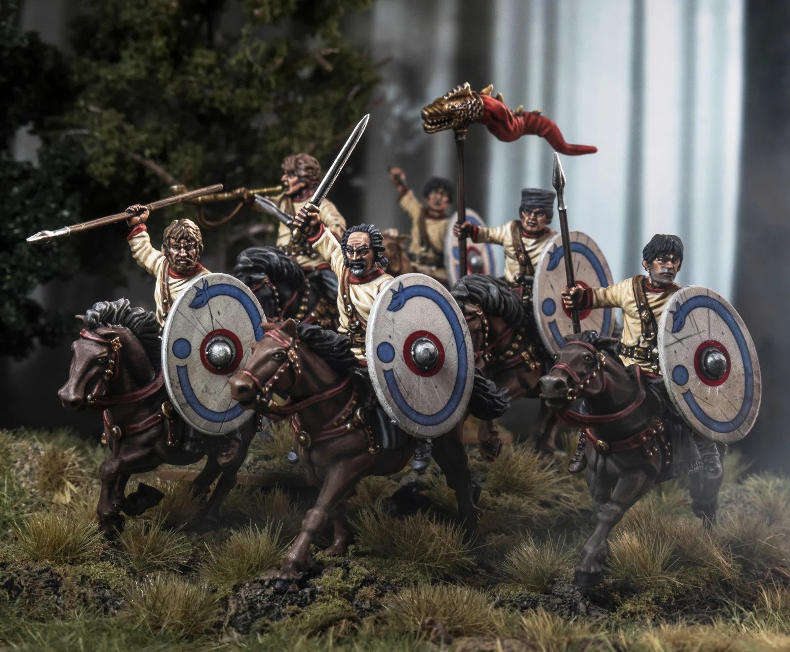 VICTRIX Late Roman Unarmored Cavalry - 28mm Miniatures SPRUES