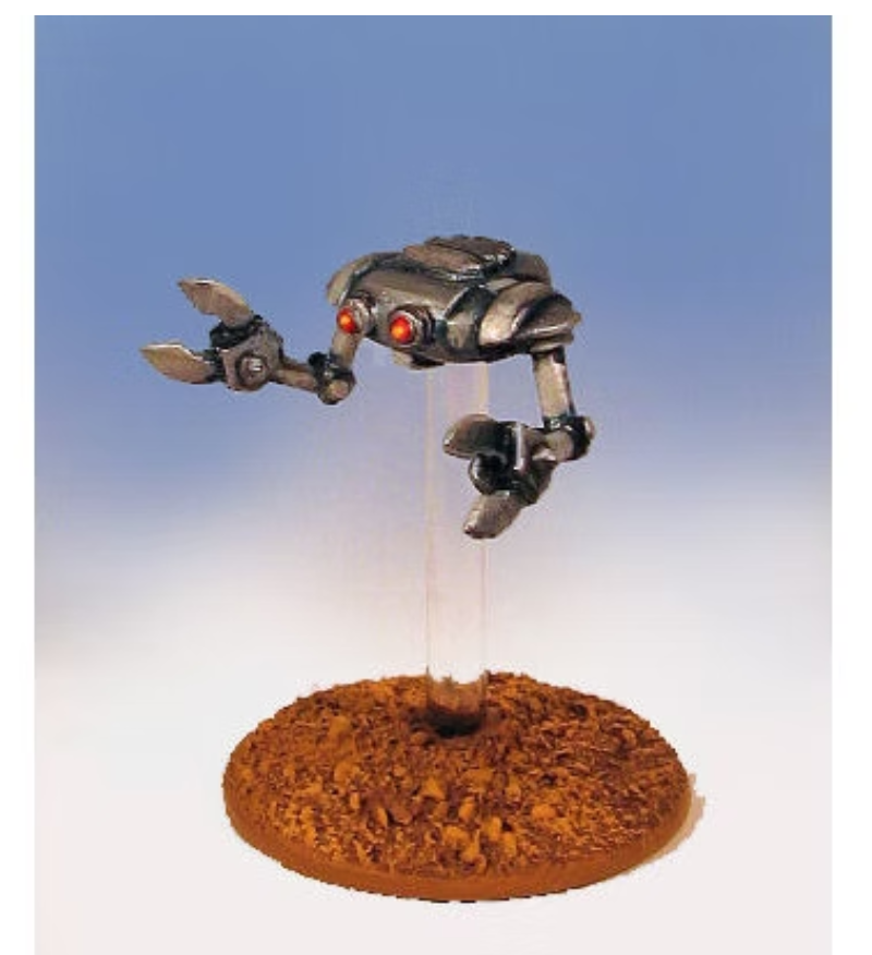 Retro Raygun Hoverbots (x5)  (Unpainted) 28/30mm Hydra Miniatures