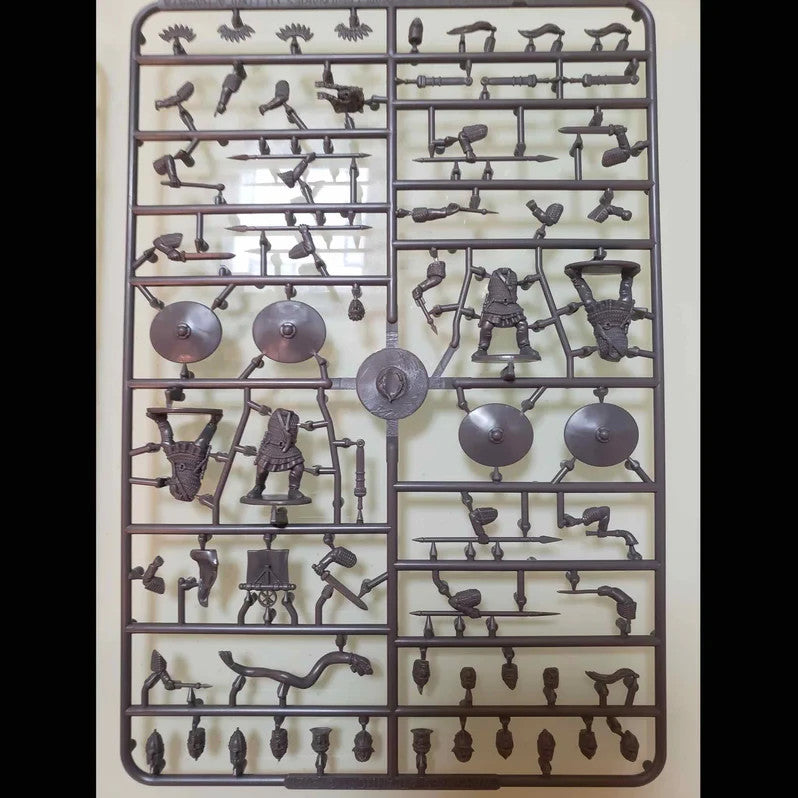 Plastic sprue of Wargames Atlantic Late Roman legionaries.