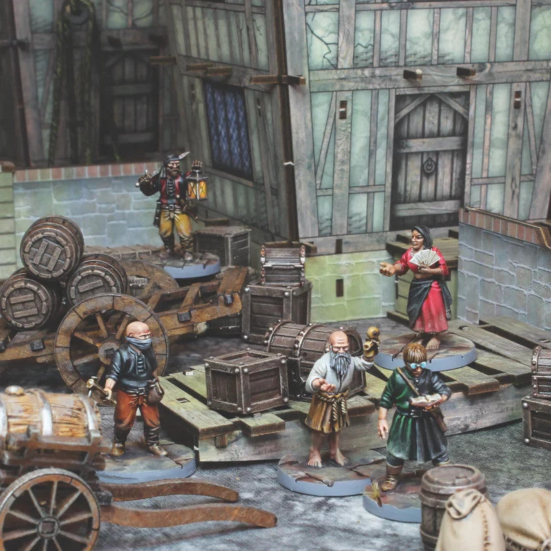 Classic Fantasy Villagers Miniature Sprue, 28mm scale by WARGAMES ATLANTIC