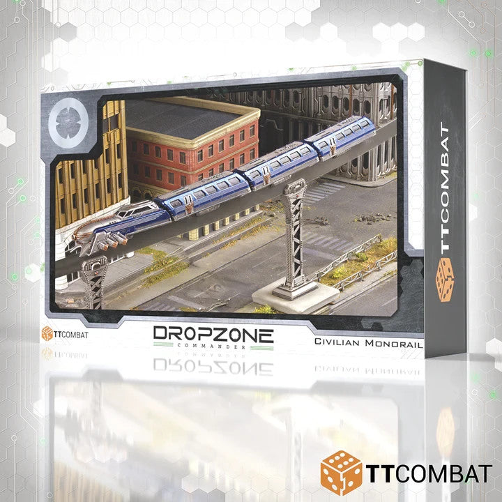 Dropzone Commander Civilian Monorail 10mm Scifi Terrain (TTCombat)