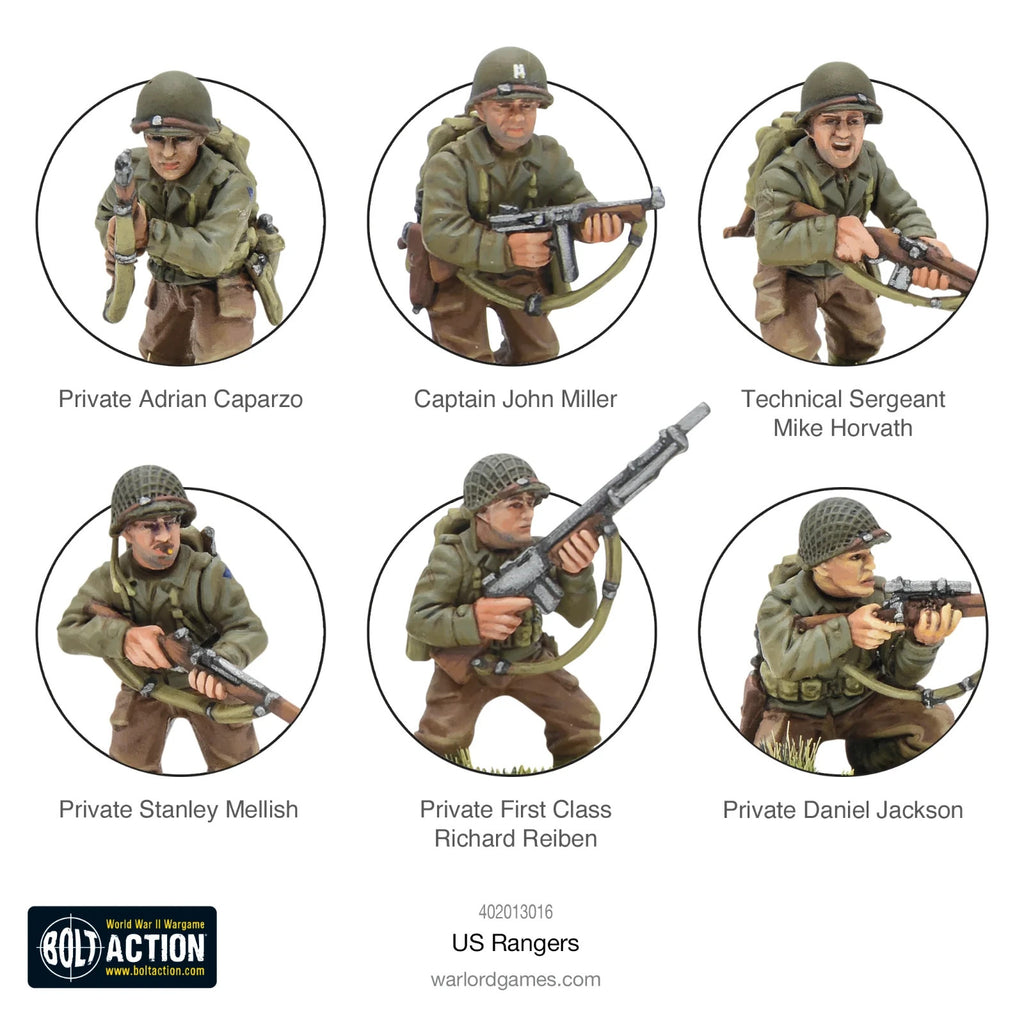 Warlord Games US Army Rangers SPRUE 28mm WW2 Infantry Miniatures