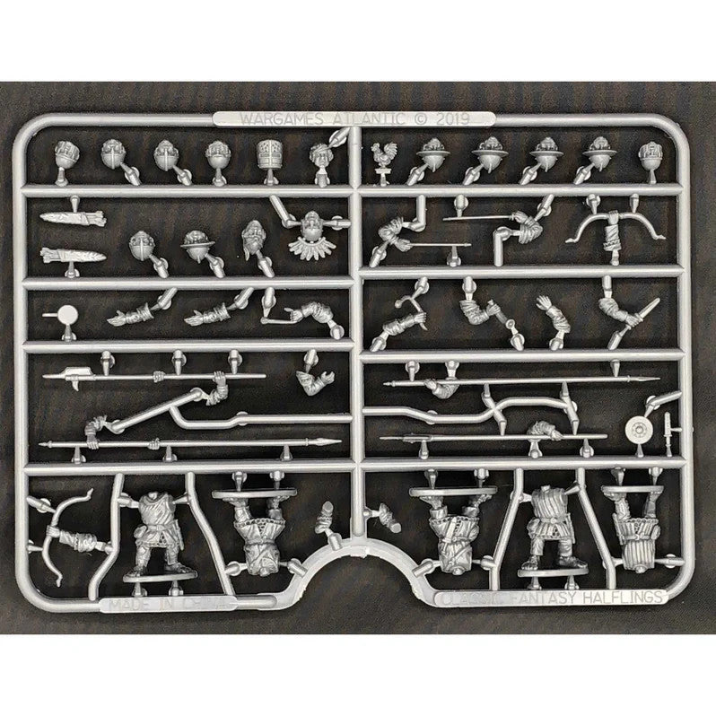 Wargames Atlantic Halfling Militia – 28mm Fantasy Miniatures Sprue