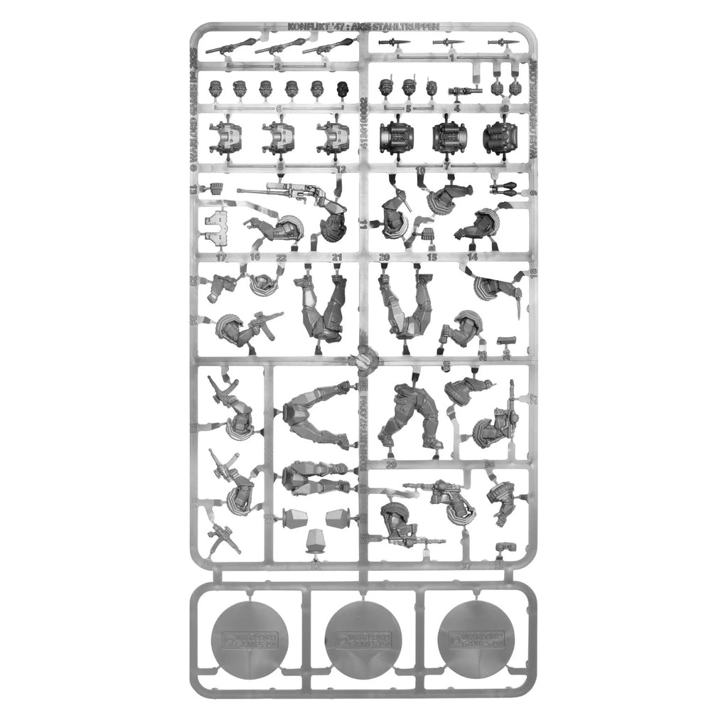 Axis Stahltruppen (x3) SPRUE for Konflikt 47 (Warlord Games)