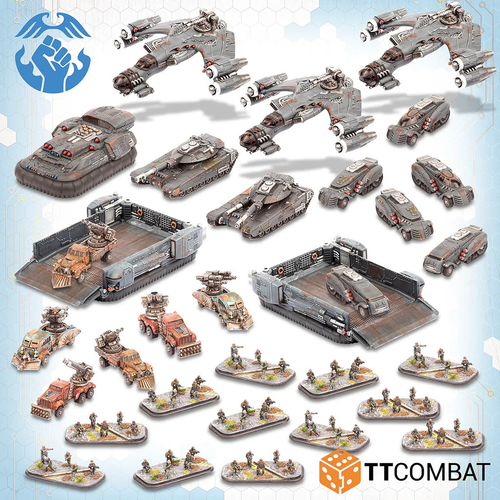 TTCombat Dropzone Commander - Resistance Starter Army 10mm Sci-fi Miniature Game