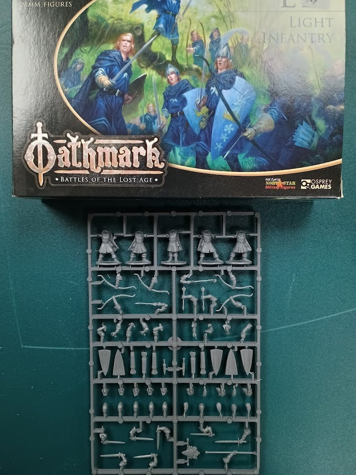 Oathmark: Elf Light Infantry SPRUES 28mm Fantasy Miniatures by North Star