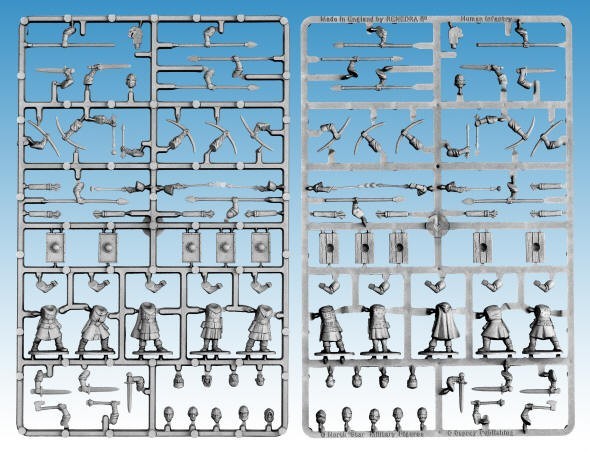 Oathmark: Human Infantry SPRUES 28mm Fantasy Miniatures by North Star