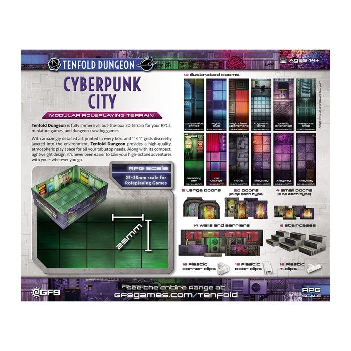 Tenfold Dungeon: Cyberpunk City - Modular Layout for RPGs (Gale Force 9)