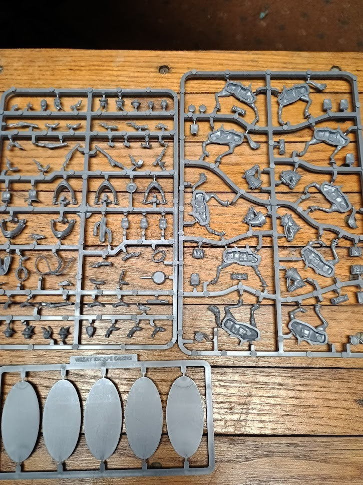 Mounted Gunfighters II Female 28mm Cowboy Minis SPRUE (Great Escape Games)