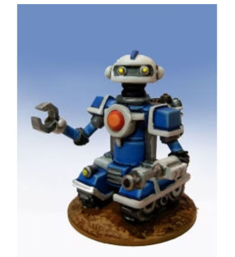 Retro Raygun Galacteers Simon-6 Robot (Unpainted) 28/30mm Hydra Miniatures