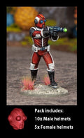 Retro Raygun Space Pirate Helmet 1 28/30mm Hydra Miniatures