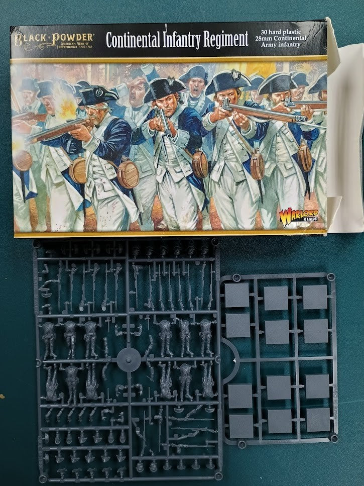 Continental Infantry Regiment Line SPRUE 28mm AWI Minis by Warlord Games