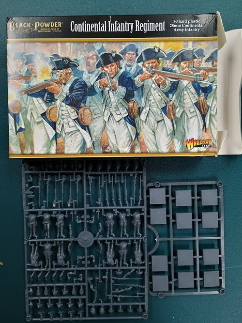 Continental Infantry Regiment Line SPRUE 28mm AWI Minis by Warlord Games