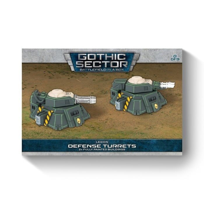 Battlefield in a Box Gothic Sector: Defense Turret Pre-Painted 28mm Terrain