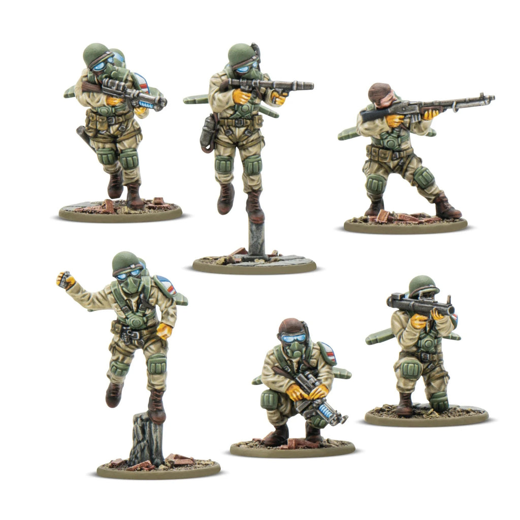Firefly Airborne Infantry (x6) SPRUE for Konflikt 47 (Warlord Games)