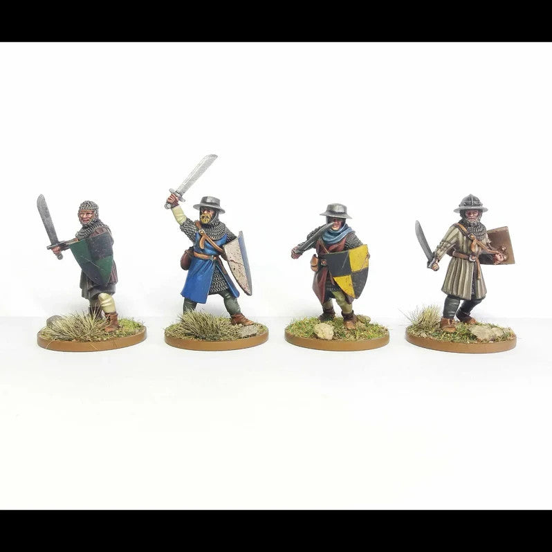 Wargames Atlantic Foot Serjeants Infantry Sprue – 28mm Medieval (6 Figures)