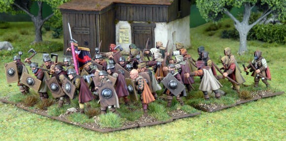 Oathmark Human Light Infantry Sprue – x5 28mm Fantasy Minis (North Star)