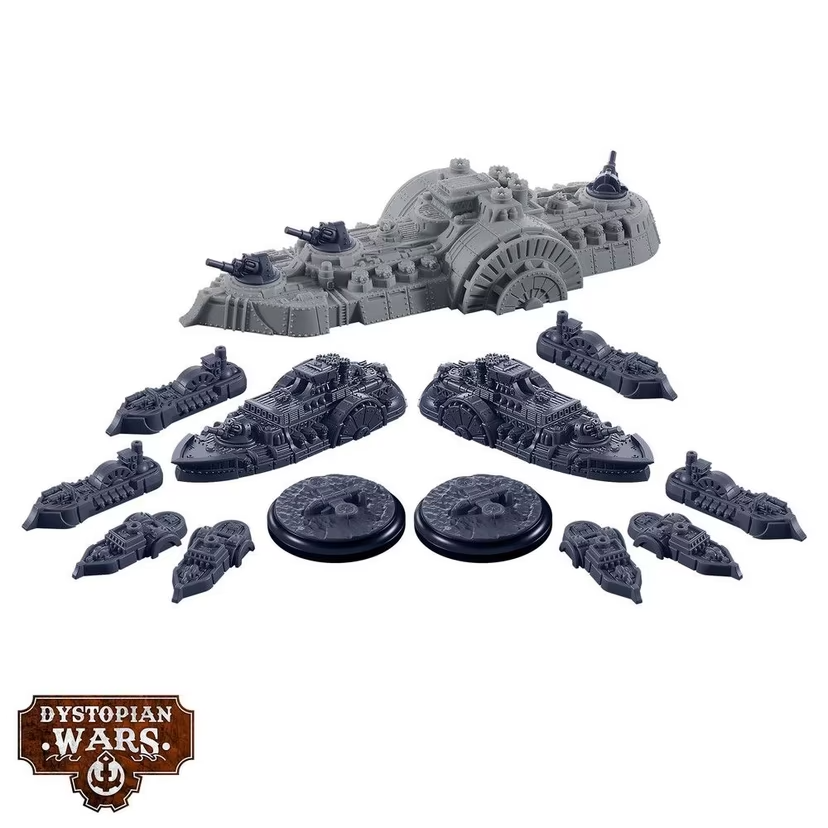 Dystopian Wars: Columbia Battlefleet: Steampunk Navy  (Warcradle)