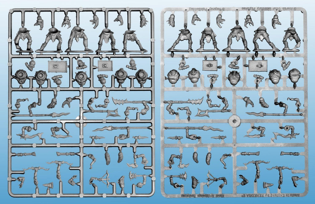Frostgrave Ghost Archipelago: Snake Men SPRUES 28mm Fantasy (North Star)