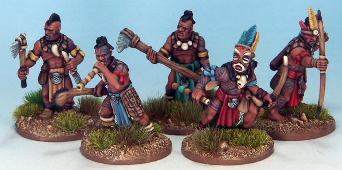 Frostgrave Ghost Archipelago Tribals Sprue – x5 28mm Fantasy Native Minis (North Star)
