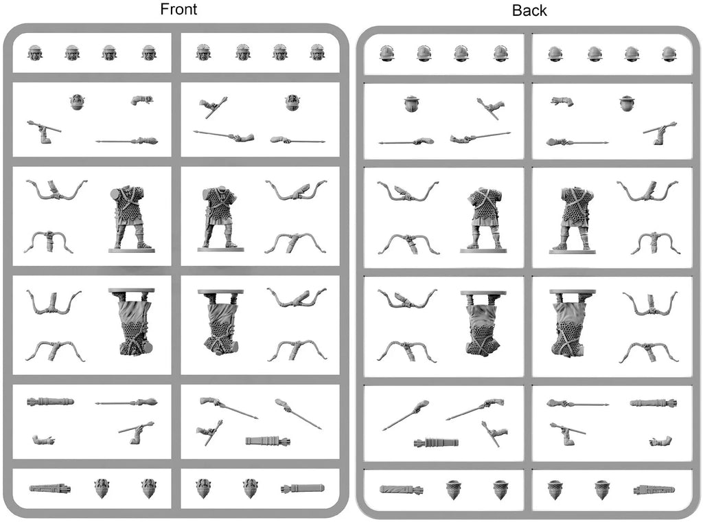 Victrix Early Imperial Roman Archer SPRUE | x4 28mm Miniatures