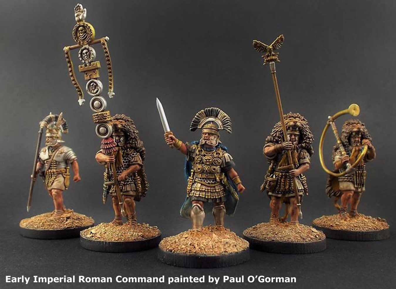 Victrix Roman Legionaries Command Sprue (x5 Miniatures) - 28mm