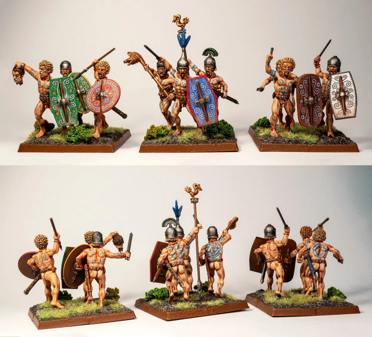 Victrix Gallic Naked Fanatics Sprue | x4 28mm Ancients Miniatures