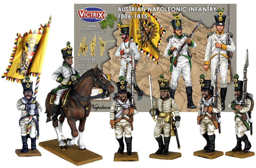VICTRIX Austrian Infantry 1806-1815 (x56 Figures) - 28mm Napoleonic Miniatures
