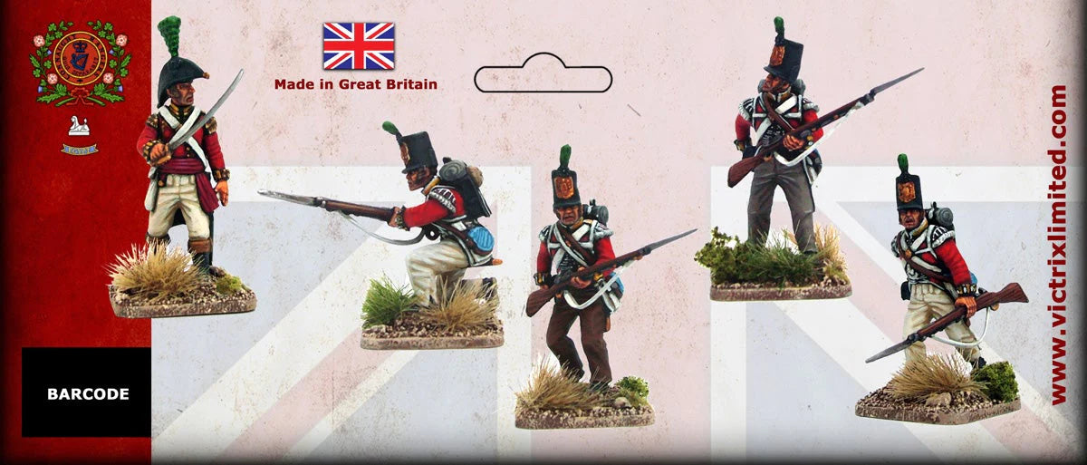 VICTRIX British Peninsular Flank Infantry (x52 Figures) - 28mm Napoleonic Minis