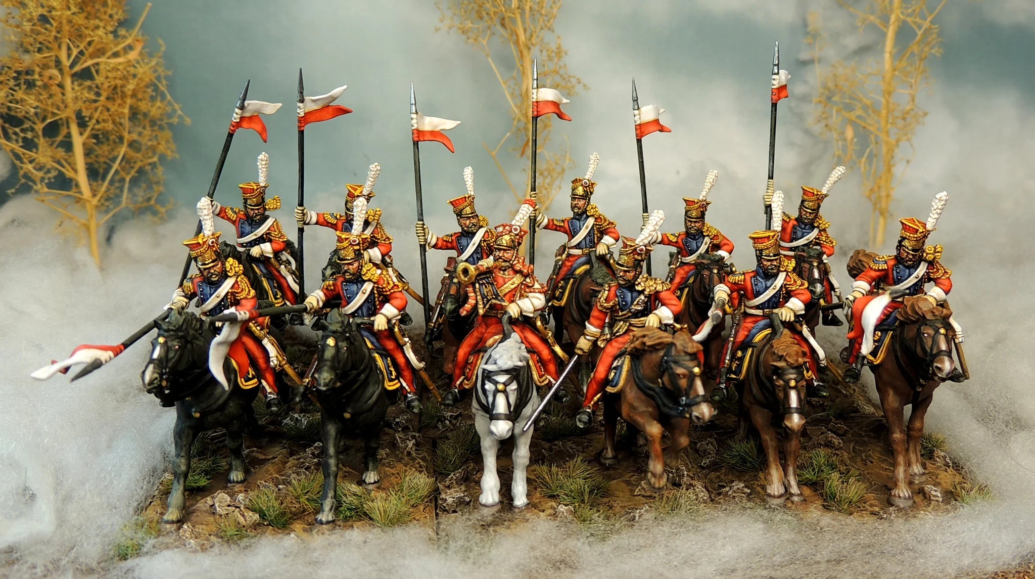 VICTRIX French Imperial Guard Lancers (x12 Cavalry) - 28mm Miniatures