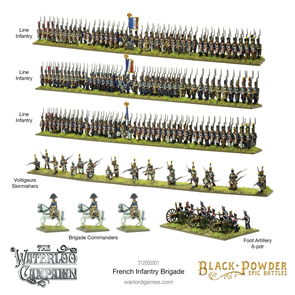 Black Powder Epic Battles: Waterloo - French Infantry Sprue