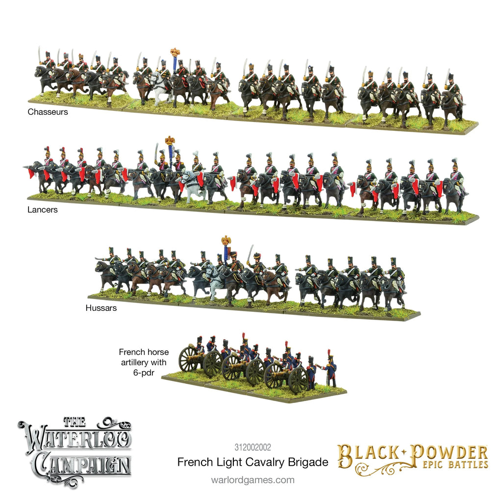 Black Powder Epic Battles: Waterloo - French Light Cavalry Sprue