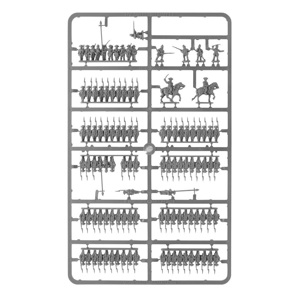 Black Powder Epic Battles: Revolution! - British Army Brigade Line Sprue