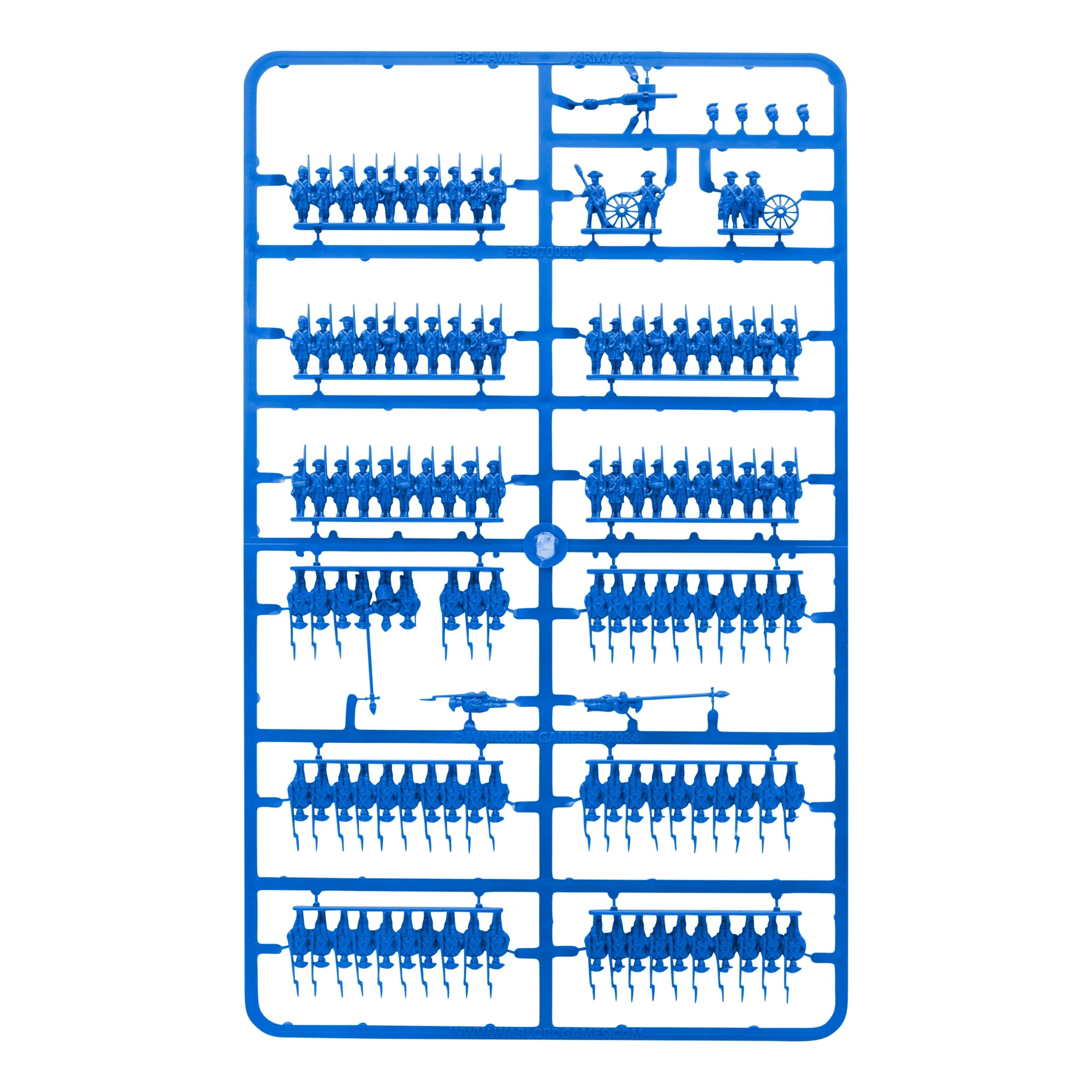 Black Powder Epic Battles: Revolution! - Continental Army Brigade Sprue