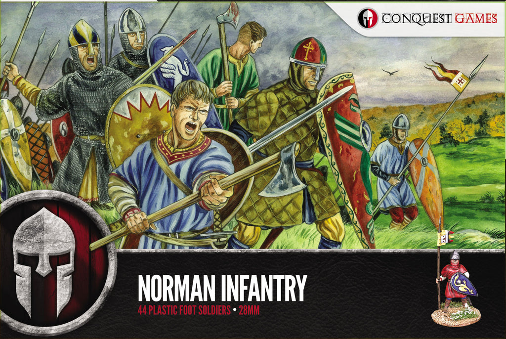 Conquest Games Norman Infantry (x44 28mm Medieval Soldiers)