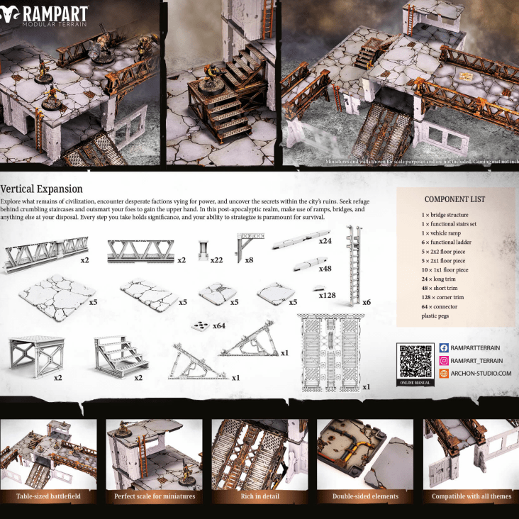 Rampart Modular Terrain Vertical Expansion