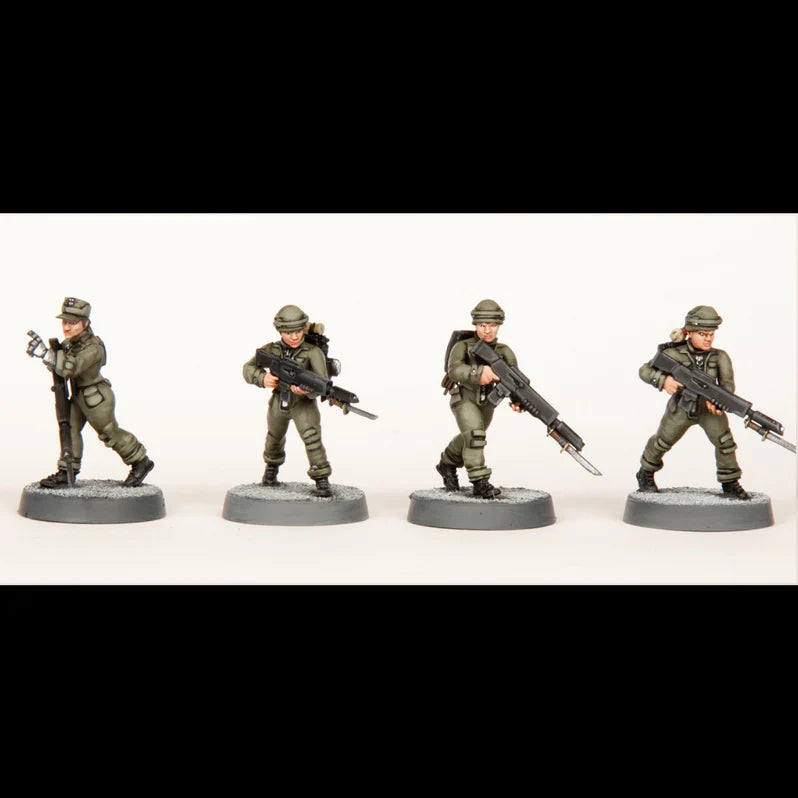 Death Fields: Cannon Fodder (Female) – 28mm Sci-Fi Infantry Miniatures