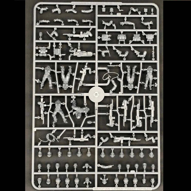 Death Fields: Cannon Fodder (Female) – 28mm Sci-Fi Infantry Miniatures
