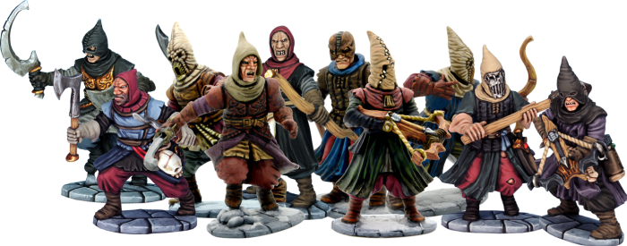 Frostgrave Cultists Sprue – x5 28mm Fantasy Miniatures (North Star)