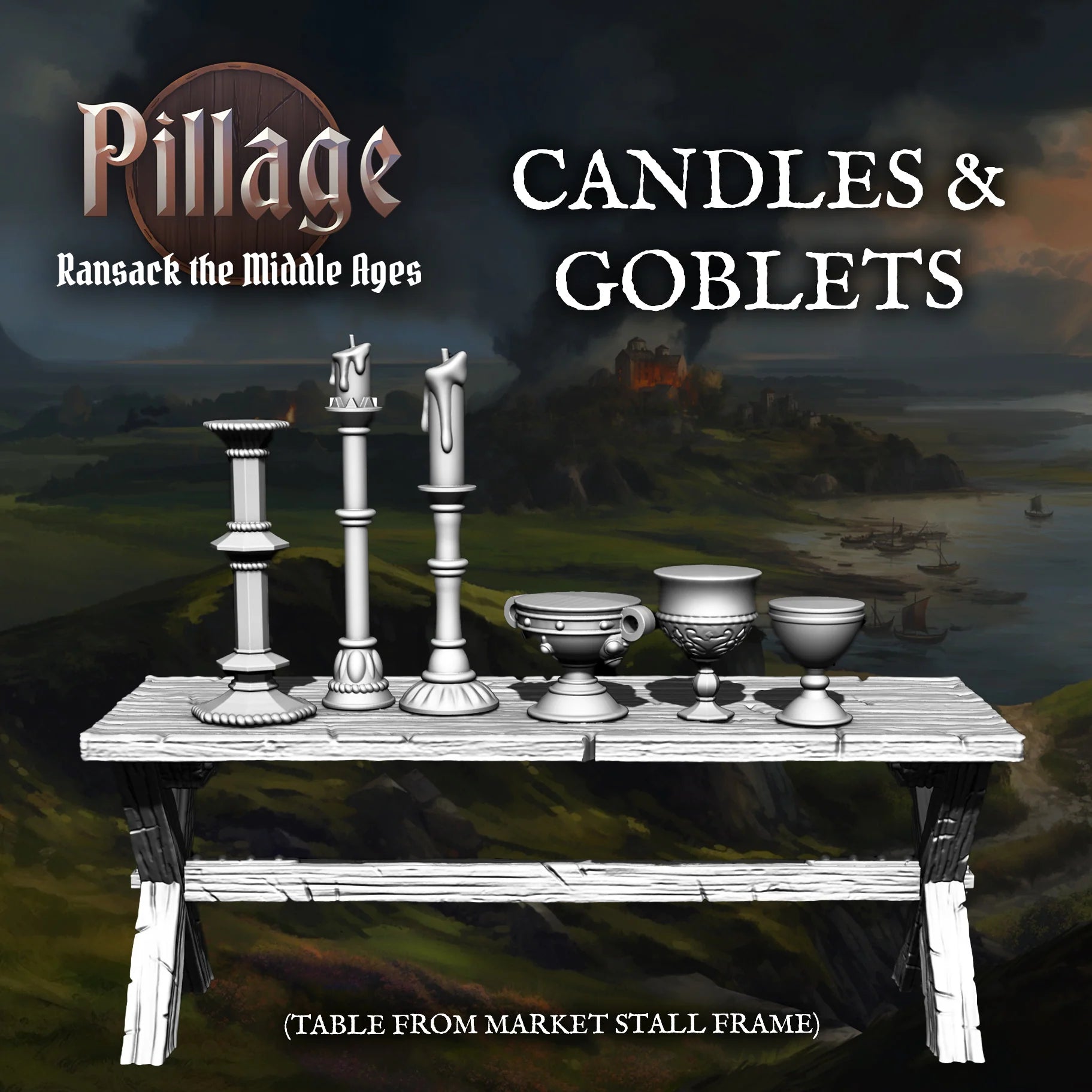 VICTRIX Treasures & Chests Sprue — 28mm Dark Age & Medieval Loot