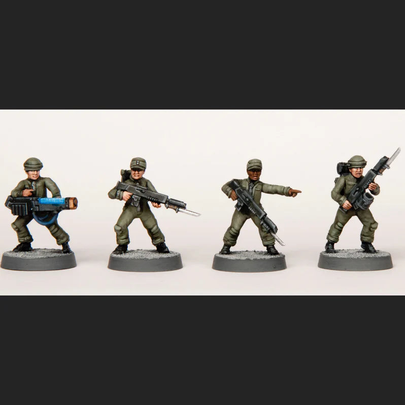 Death Fields: Cannon Fodder (Male)– 28mm Sci-Fi Infantry Miniatures
