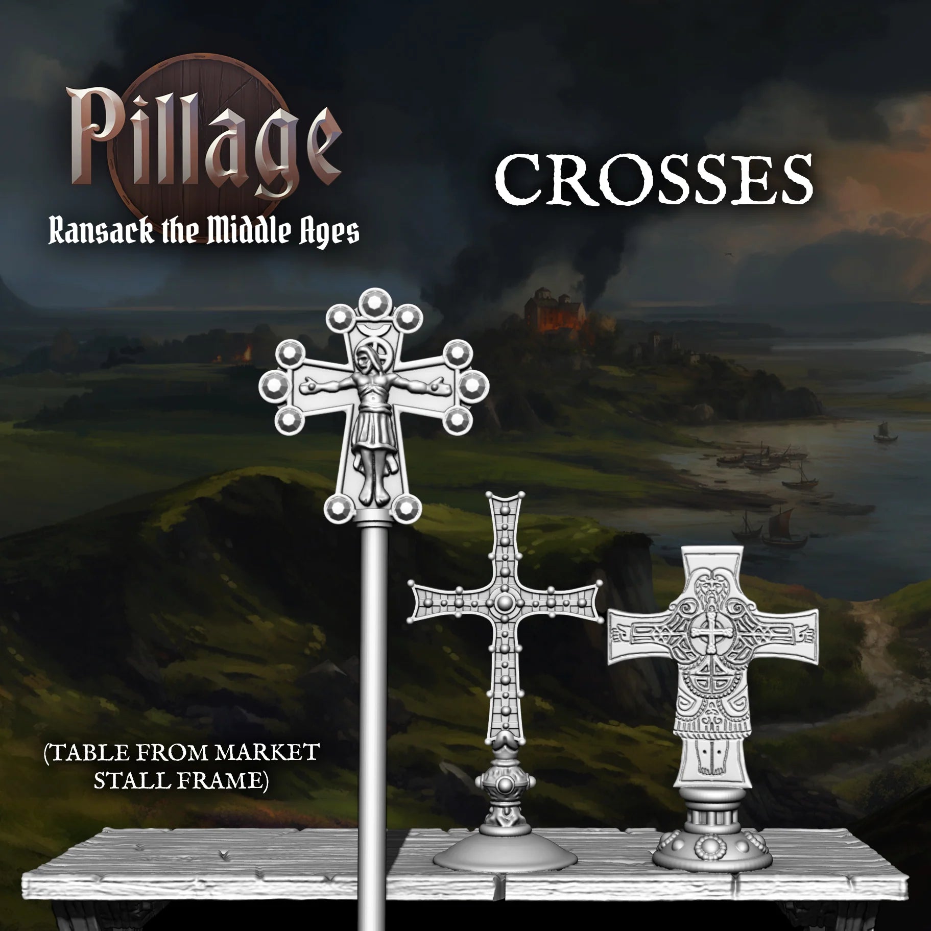 VICTRIX Treasures & Chests Sprue — 28mm Dark Age & Medieval Loot