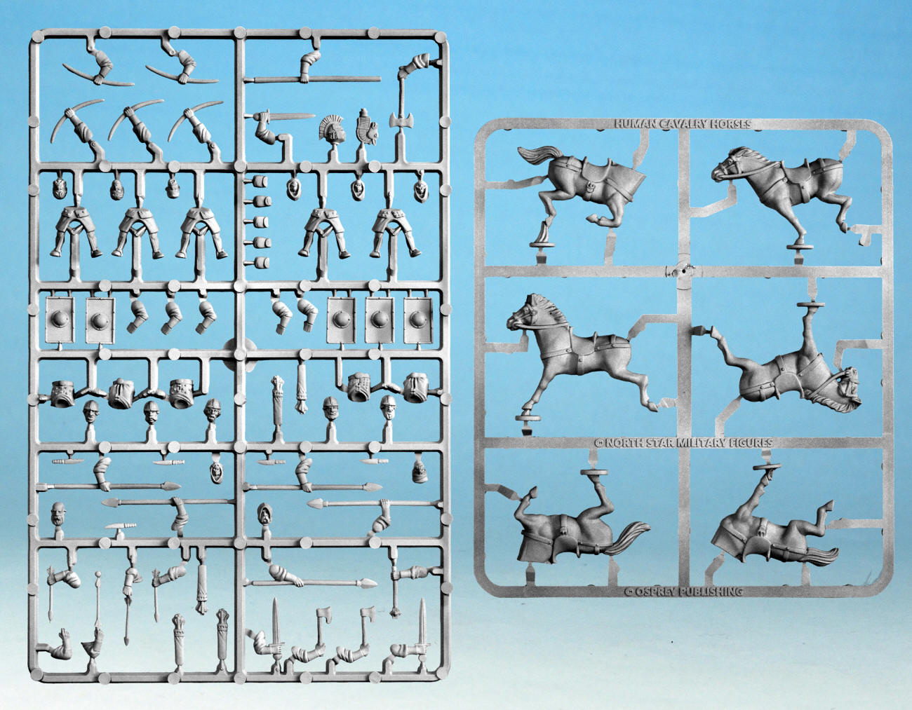 Oathmark Human Cavalry Sprue – x5 28mm Fantasy Minis (North Star)