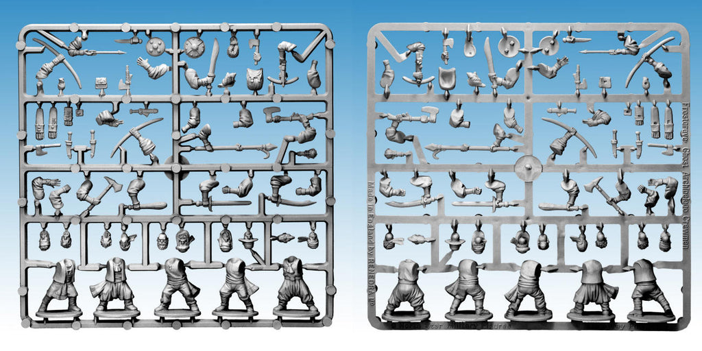 Frostgrave Ghost Archipelago Crewmen Sprue – x5 28mm Fantasy Miniatures (North Star)
