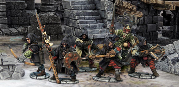 Frostgrave Cultists III Sprue – x5 28mm Fantasy Miniatures (North Star)
